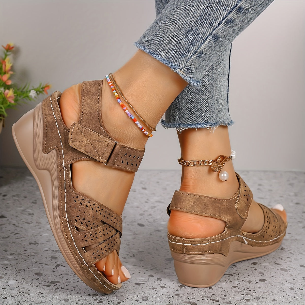 Sandale à talon Malaga Confort