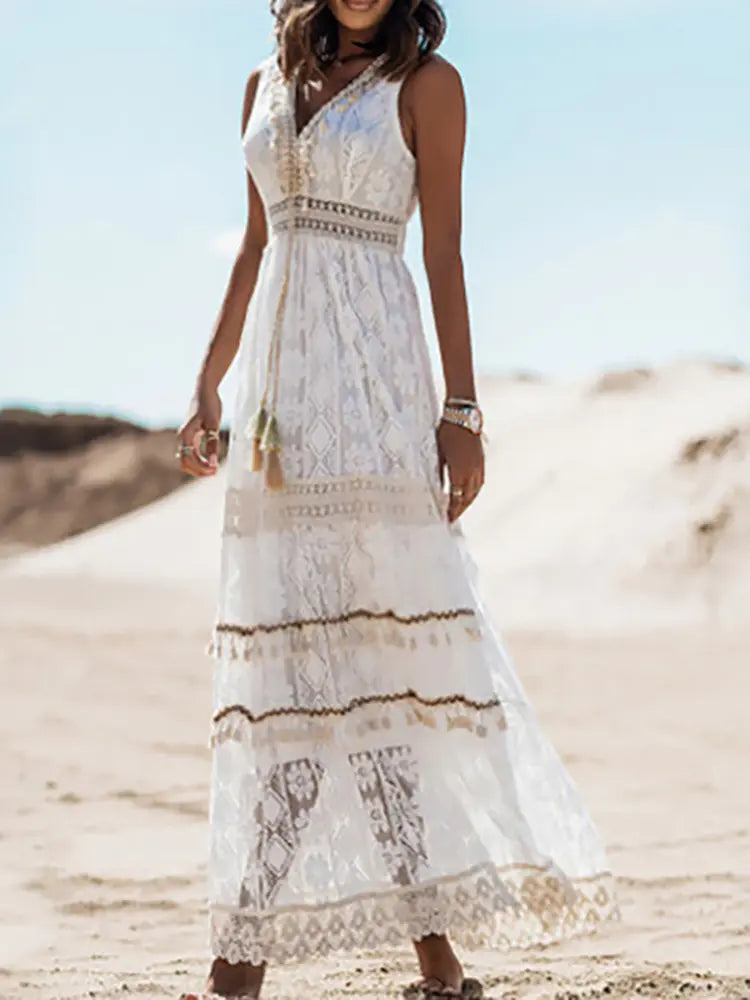 Boho Summer Sleeveless  Dress