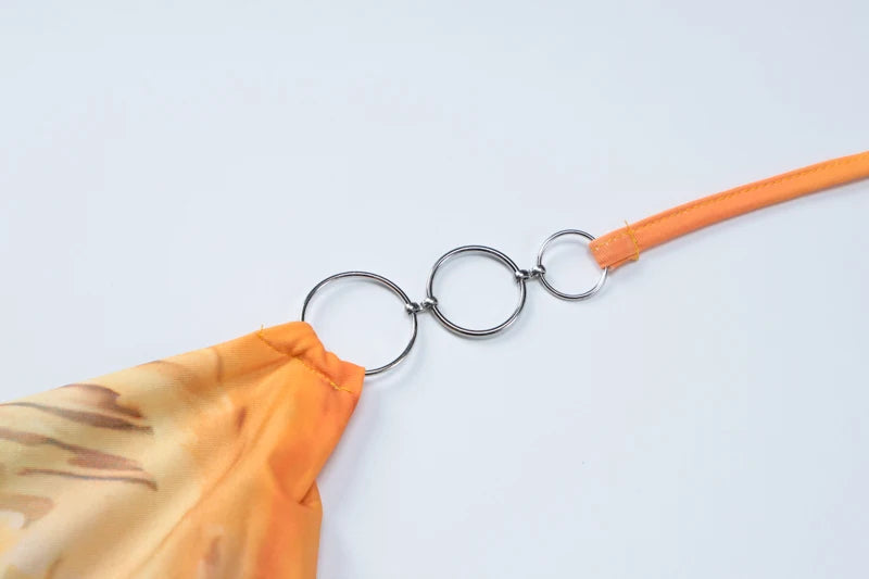 Coastal Muse™ Backless Halter Mini Dress