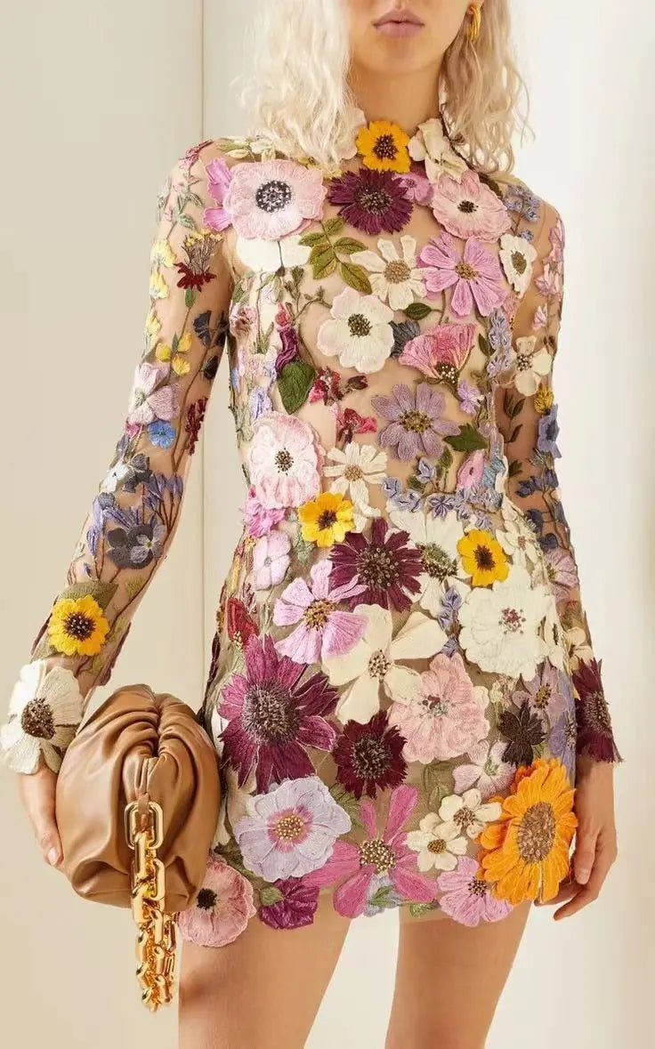 Elegant Luxury Floral Embroidery